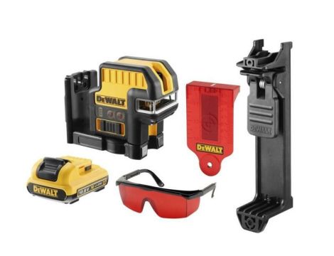 DEWALT LASER KRZYŻOWY 12V DCE0825D1R 20m + PUNKTOWY 1x2,0Ah CZERWONY