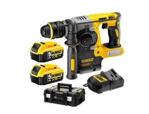 DEWALT MŁOT SDS+  18V DCH274P2T 2,1J 2x5,0Ah + UCHWYT 13mm BL TSTAK