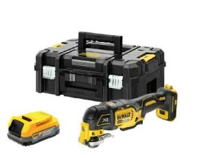 DEWALT NARZĘDZIE WIELOFUNKCYJNE 18V DCS356E1T 1x1,7Ah POWERSTACK, BEZ ŁADOWARKI, TSTAK