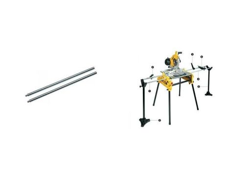 DEWALT PROWADNICE RUROWE DE3494 1000mm 2szt.DO DW742