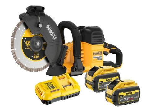 DEWALT PRZECINARKA DO STALI I BETONU 54V 230mm DCS691X2 2x9/3,0Ah FLEXVOLT