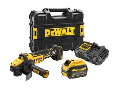 DEWALT SZLIFIERKA KĄTOWA  125mm 18V DCG409VST1 1x6/2,0Ah FLEXVOLT REG. OBR.