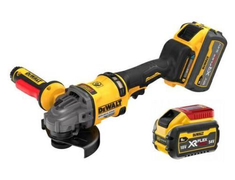 DEWALT SZLIFIERKA KĄTOWA  125mm 18V DCG418SHDX2 2x9/3,0Ah FLEXVOLT BL WŁ. ŁOPATKOWY TSTAK