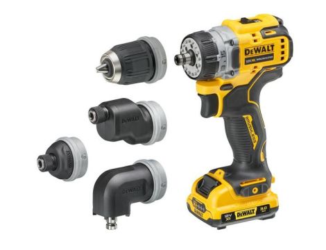 DEWALT WKRĘTARKA 12V DCD703L2T 57/25Nm 2x3,0Ah WYMIENNE GŁOWICE TSTAK