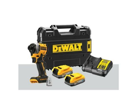 DEWALT ZAKRĘTARKA UDAROWA 18V DCF850E2T 208Nm 2x1,7Ah POWERSTACK TSTAK