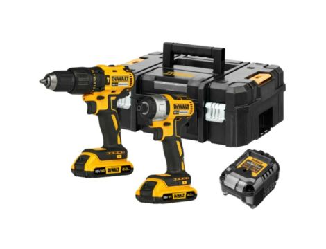DEWALT ZESTAW COMBO 18V DCK2060D2T (DCD778, DCF787) 2x2,0Ah TSTAK
