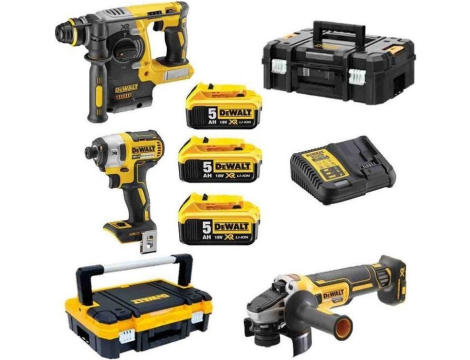 DEWALT ZESTAW COMBO 18V DCK305P3T (DCF887, DCH273, DCG405)