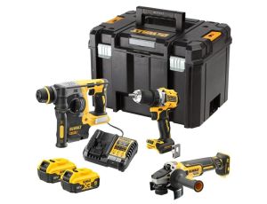 DEWALT ZESTAW COMBO 18V DCK330P2T (DCD800, DCH273, DCG405) 2x5,0Ah TSTAK
