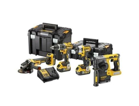 DEWALT ZESTAW COMBO 18V DCK422P3T (DCG405, DCH273, DCD796, DCF887) 3x5,0Ah  TOUGH SYSTEM