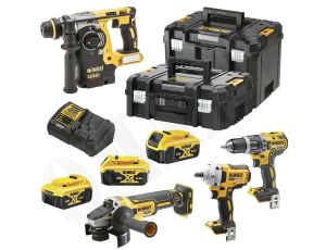 DEWALT ZESTAW COMBO 18V DCK428P3T (DCF894, DCD796, DCG405, DCH273) 3x5,0Ah TSTAK