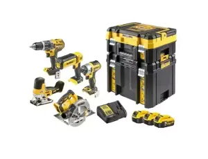 DEWALT ZESTAW COMBO 18V DCK500P3T (DCD796, DCF887, DCS570, DCS335, DCL050) 3x5,0Ah 2x TSTAK