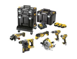 DEWALT ZESTAW COMBO 18V DCK685P3T (DCD796, DCF887, DCH273, DCG405, DCS570, DCS355) 3x5,0Ah 3xTSTAK WÓZEK