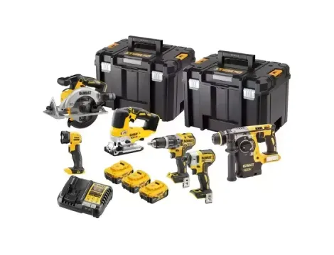 DEWALT ZESTAW COMBO 18V DCK690P3T (DCD796, DCF887, DCS565, DCH273, DCS334, DCL040) 3x5,0Ah 2x TSTAK