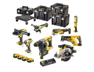 DEWALT ZESTAW COMBO 18V DCK853P4T (DCD996, DCF887, DCS565, DCS367, DCS356, DCH273, DCG405, DCL050) 4x5,0Ah  TSTAK WÓZEK