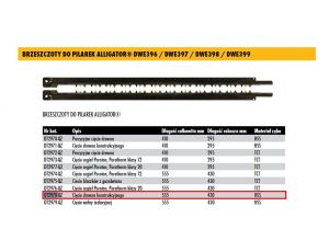 DEWALT BRZE.DREWNO HSS 430mm DO DWE397/398/399 ...