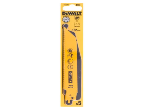 DEWALT BRZE.SZABL. 152x1,8-2,5mm /5szt. UNIWERSALNY