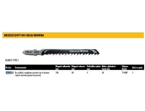 DEWALT BRZE.WYRZ. 100x4mm T144DP DREWNO /5szt. /POGRUBIONY ...