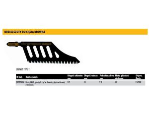 DEWALT BRZE.WYRZ. 112x2,3mm T142HB DREWNO /1szt