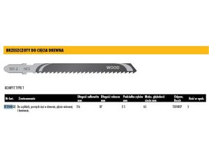 DEWALT BRZE.WYRZ. 116x2,5mm T301BCP DREWNO /5szt.