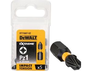 DEWALT KOŃCÓWKA UDAR. PZ1x25 /5szt. EXTREME IMPACT TORSION