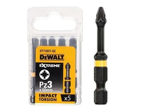 DEWALT KOŃCÓWKA UDAR. PZ3x50 /5szt. EXTREME IMPACT TORSION