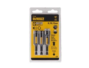 DEWALT KOŃCÓWKA Z NASADKĄ kpl.3szt./8,10,13mm EXTREME IMPACT SAMOCZYSZCZĄCASAMOCZYSZCZĄCE