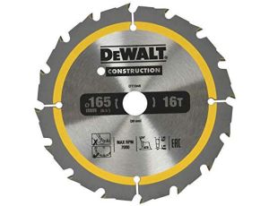 DEWALT PIŁA TARCZ.165x20mmx16z