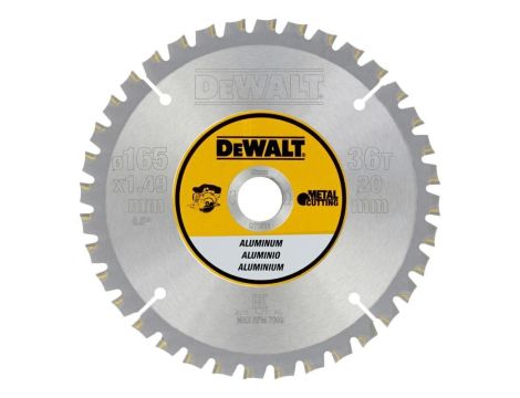 DEWALT PIŁA TARCZ.165x20mmx36z ALUMINIUM