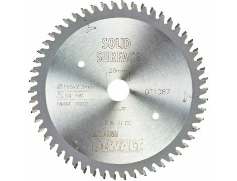 DEWALT PIŁA TARCZ.165x20mmx54z MTCG ...