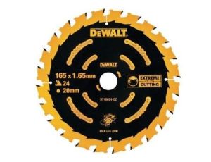 DEWALT PIŁA TARCZ.165x24z2,0mm+5` DO ZAGŁĘBIARKI