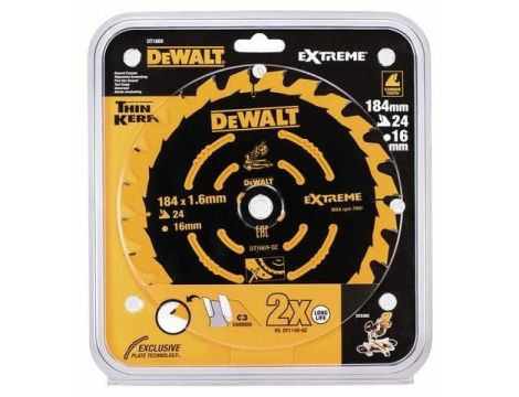 DEWALT PIŁA TARCZ.184x16mmx24z DCS365 ...