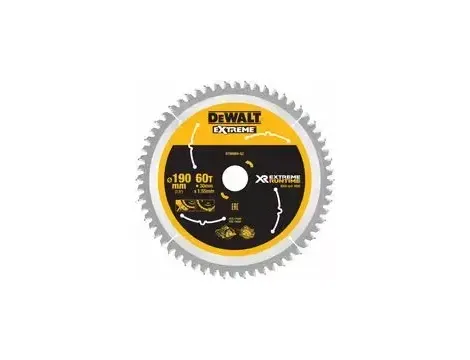 DEWALT PIŁA TARCZ.190x30mmx60z
