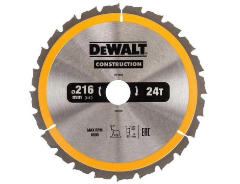 DEWALT PIŁA TARCZ.216x30mmx40z