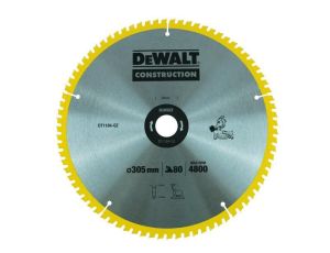 DEWALT PIŁA TARCZ.305x30mmx80z