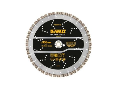 DEWALT TARCZA DIAM.SEG. 350mm ELITE ZAST. OGÓLNE