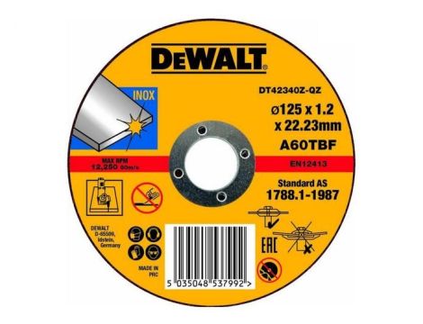 DEWALT TARCZA METAL 125x1,2mm INOX