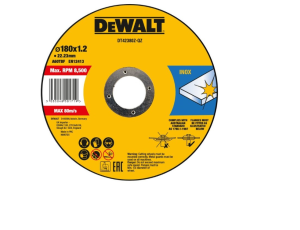 DEWALT TARCZA METAL 180x1,6mm INOX