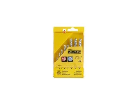 DEWALT WIERTŁO DO MURU KPL.  8cz. PUDEŁKO