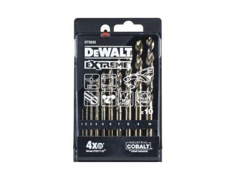 DEWALT WIERTŁO KOBALT KPL.10szt.