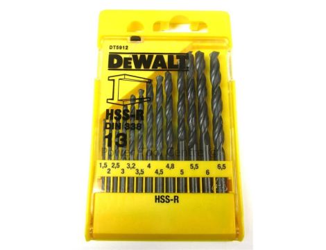 DEWALT WIERTŁO METAL HSS-R KPL.13szt. 1,5-6,5mm