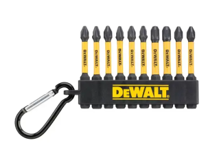 DEWALT ZESTAW KOŃCÓWEK FLEXTORQ 10cz. PH/PZ 57mm BRELOK