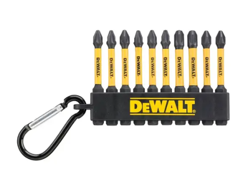 DEWALT ZESTAW KOŃCÓWEK FLEXTORQ 10cz. PH/PZ 57mm BRELOK