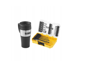 DEWALT ZESTAW WIERTEŁ I BITÓW  25cz. +KUBEK