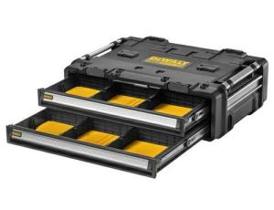 DEWALT SKRZYNIA TOUGHSYSTEM 2,0 DXL 2 x SZUFLADA PŁYTKA