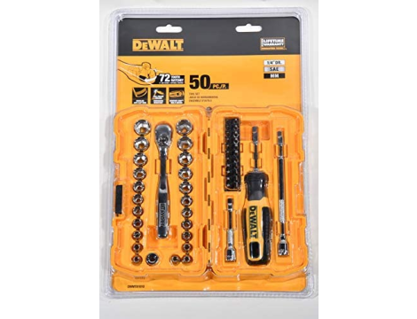 DEWALT ZESTAW KLUCZY  50el. 1/4" NANO