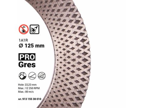DISTAR TARCZA DIAMENTOWA 125mm x 2,0mm x 22,23mm PRO GRES - 4