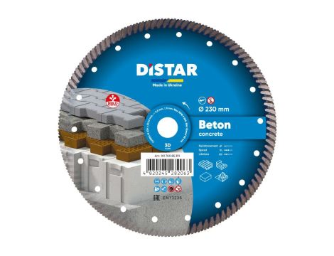 DISTAR TARCZA DIAMENTOWA BETON PRO 230 x 2,6 x 22,23mm TURBO