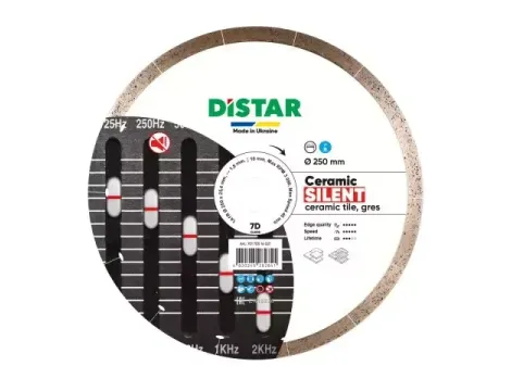 DISTAR TARCZA DIAMENTOWA CERAMIC SILENT 250 x 1,8 x 10 x 25,4