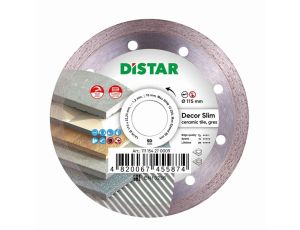 DISTAR TARCZA DIAMENTOWA DECOR SLIM 115 x 1,2 x 8 x 22,23mm