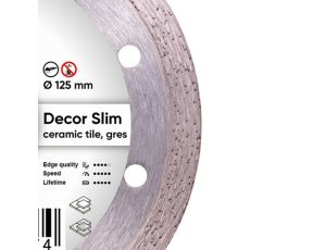 DISTAR TARCZA DIAMENTOWA DECOR SLIM 125 x 1,2 x 8 x 22,23mm - image 2